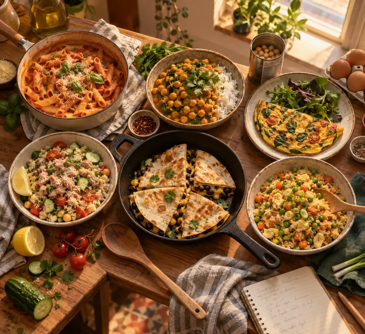 6 recettes étudiantes faciles sans four pour varier les repas à petit budget