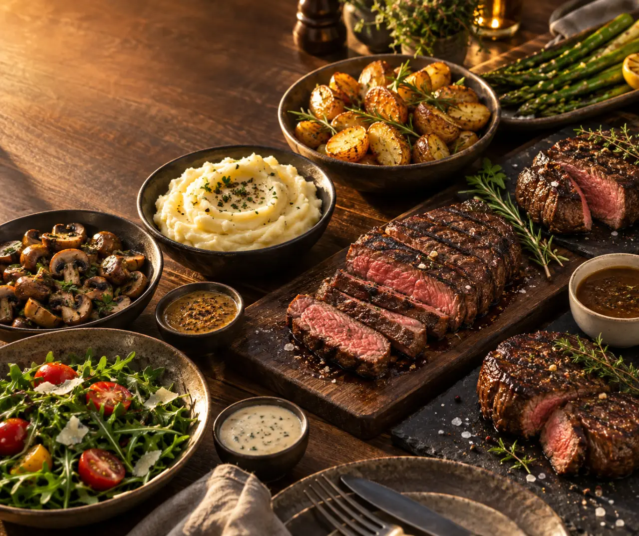 Accompagnements steak : les accords qui équilibrent chaque morceau de bœuf