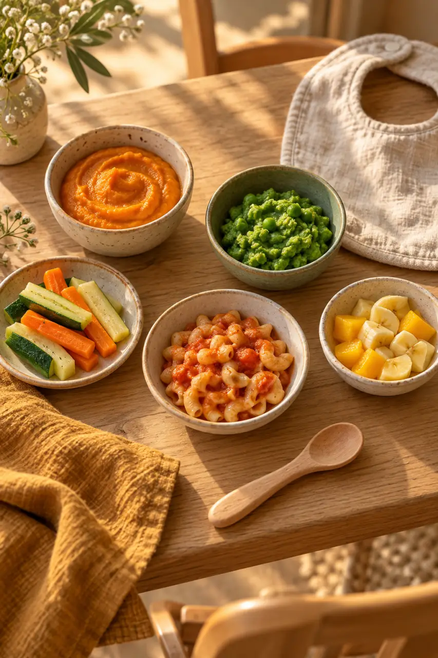 Bébé a 1 an : 5 recettes, textures et repères pour une alimentation sereine