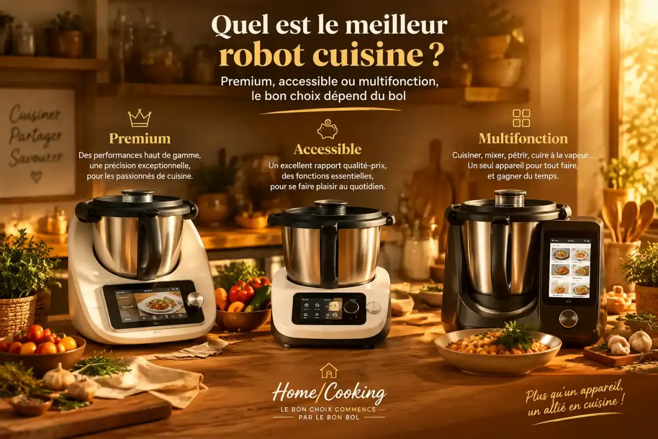 Quel est le meilleur robot cuisine ? Premium, accessible ou multifonction, le bon choix dépend du bol