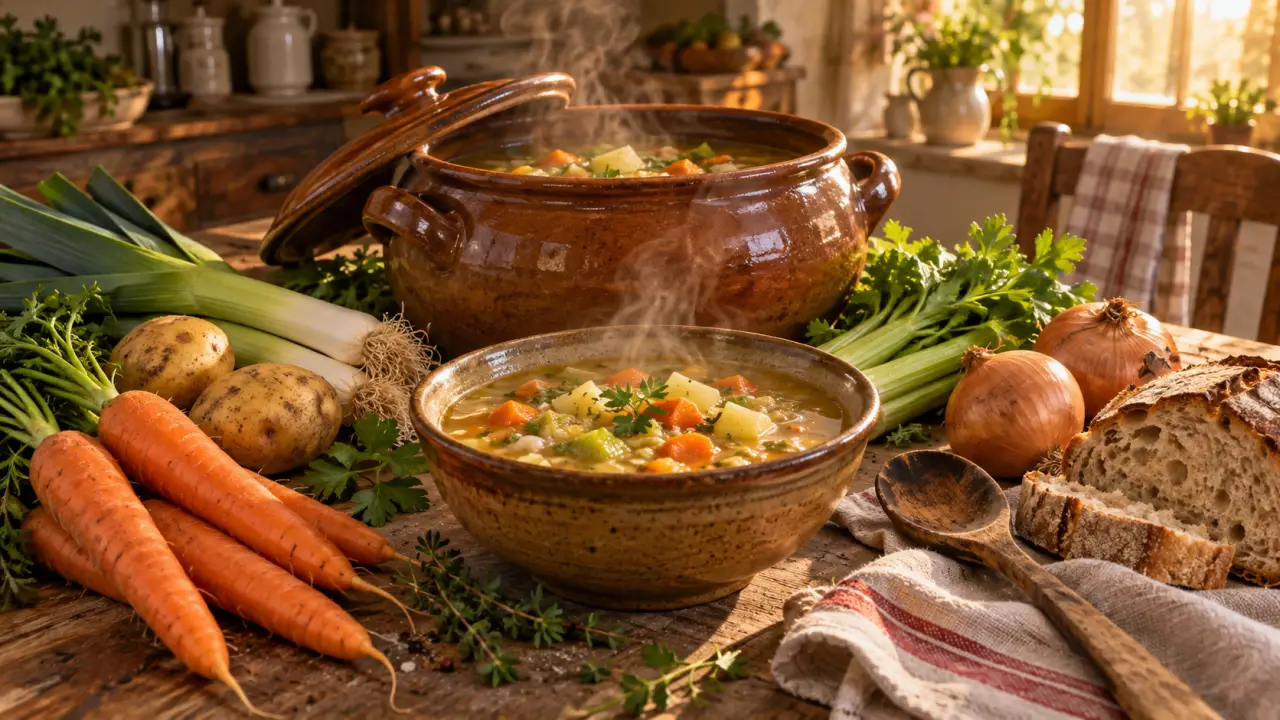 5 légumes et 30 minutes pour une soupe de grand-mère rustique et réconfortante