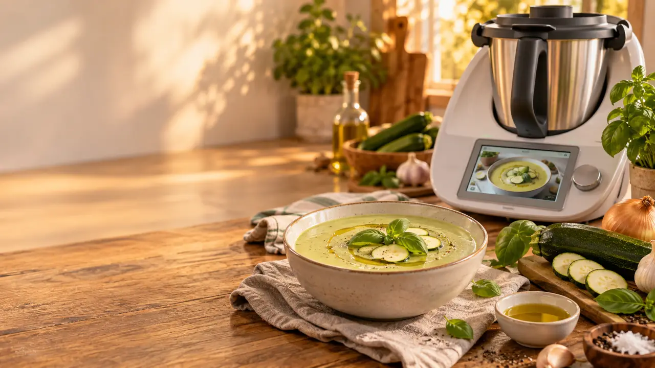 Velouté de courgettes Thermomix : 15 minutes pour une soupe lisse, avec le bon réglage