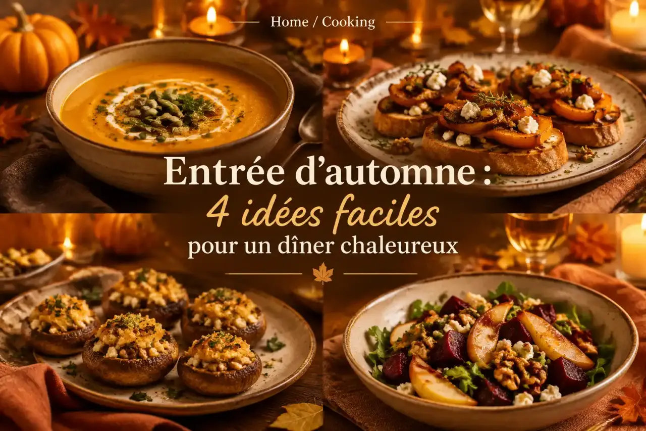 Entrée d’automne : 4 idées faciles pour un dîner chaleureux