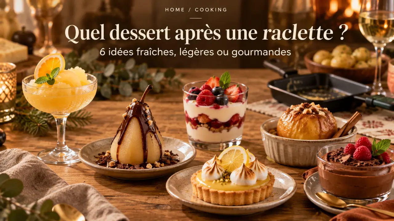 Quel dessert après une raclette ? 6 idées fraîches, légères ou gourmandes